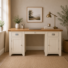 Gloucester Stone Double Pedestal Desk