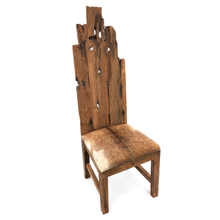 Teak Root Goats Skin Dining Chair