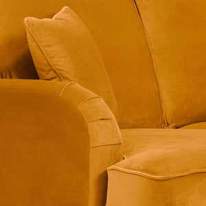 Grange Velvet Mustard 2 Seater Sofa