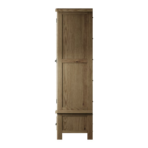 Hove Smoked Oak 2 Door Wardrobe with Drawer