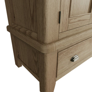 Hove Smoked Oak 2 Door Wardrobe with Drawer