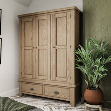Hove Smoked Oak Triple Wardrobe