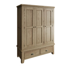 Hove Smoked Oak Triple Wardrobe