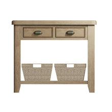 Hove Smoked Oak Console Table