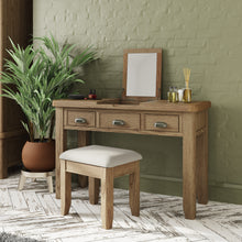 Hove Smoked Oak Dressing Table with Mirror