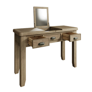 Hove Smoked Oak Dressing Table with Mirror