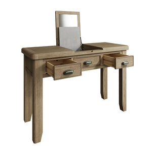 Hove Smoked Oak Dressing Table with Mirror