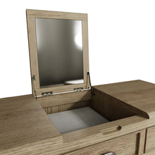 Hove Smoked Oak Dressing Table with Mirror