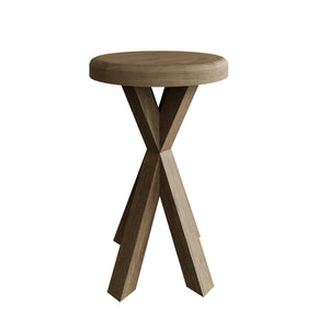 Hove Smoked Oak Round Side Table