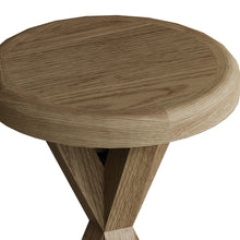 Hove Smoked Oak Round Side Table