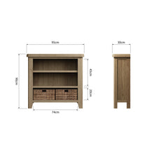 Hove Smoked Oak Small Bookcase