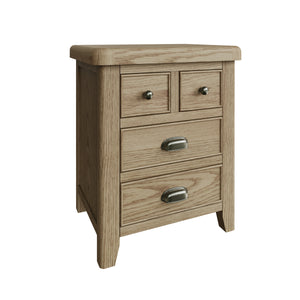 Hove Smoked Oak Extra Large Bedside Cabinet