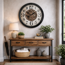 Vintage Elegant Antique Style Cog Clock | 66 cm