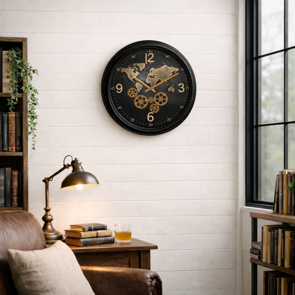 moving gear wall clock The World Exposed Gear Movement Wall Clock