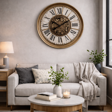 Ragnar Exposed Gear Movement Cog Wall Clock | 100 cm