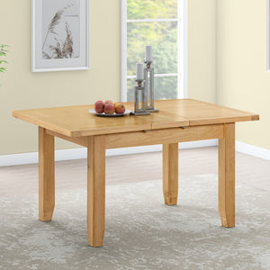 Gloucester Oak Small Extending Dining Table (1.2 m-1.5 m)