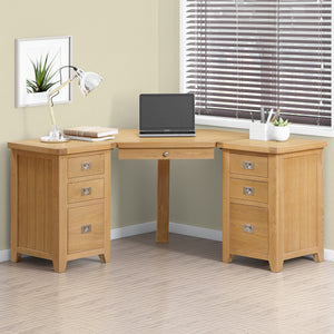 Gloucester Oak Corner Desk