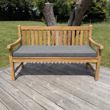 Hampton Medium Teak Classic Garden Bench With Cushion