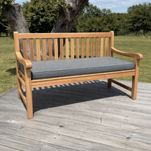 Hampton Medium Teak Classic Garden Bench With Cushion