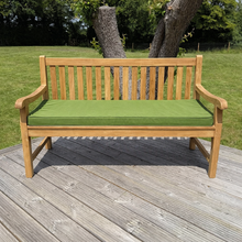 Hampton Medium Teak Classic Garden Bench With Cushion