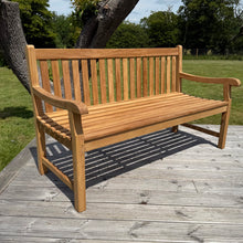 Hampton Large Teak Classic Garden Bench With Cushion