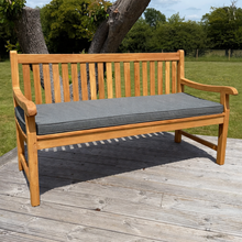 Hampton Large Teak Classic Garden Bench With Cushion
