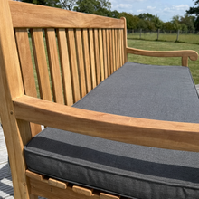 Hampton Large Teak Classic Garden Bench With Cushion