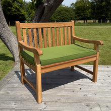 Hamilton Small Teak Classic Garden Bench With Cushion