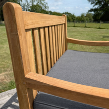 Hampton Small Teak Classic Garden Bench With Cushion