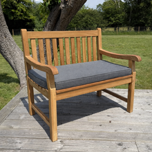 Hampton Small Teak Classic Garden Bench With Cushion