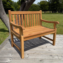 Hampton Small Teak Classic Garden Bench With Cushion
