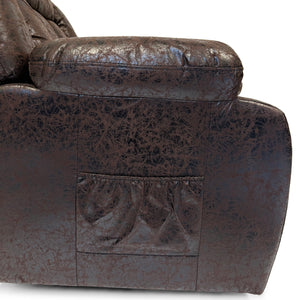 Harper Dual Motor Heated Vibrating Massage Rise & Recliner | Brown