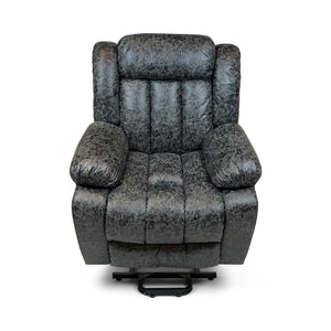 Harper Dual Motor Heated Vibrating Massage Rise & Recliner | Grey
