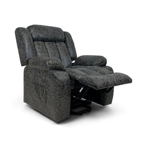 Harper Dual Motor Heated Vibrating Massage Rise & Recliner | Grey