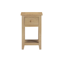 Westbrook Whitewash Oak 1 Drawer Bedside Table