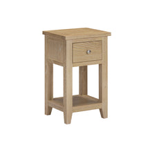 Westbrook Whitewash Oak 1 Drawer Bedside Table