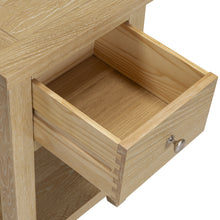 Westbrook Whitewash Oak 1 Drawer Bedside Table
