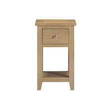 Westbrook Whitewash Oak 1 Drawer Bedside Table