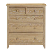 Westbrook Whitewash Oak 5 Drawer Chest
