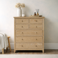 Westbrook Whitewash Oak 7 Drawer Chest