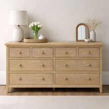 Westbrook Whitewash Oak 8 Drawer Chest