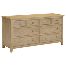 Westbrook Whitewash Oak 8 Drawer Chest