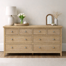 Westbrook Whitewash Oak 8 Drawer Chest