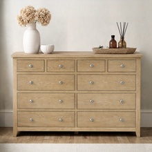 Westbrook Whitewash Oak 10 Drawer Chest
