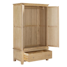 Westbrook Whitewash Oak Double Wardrobe