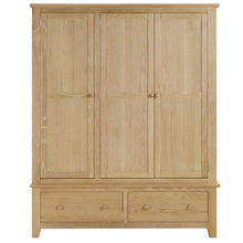 Westbrook Whitewash Oak Triple Wardrobe