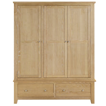 Westbrook Whitewash Oak Triple Wardrobe