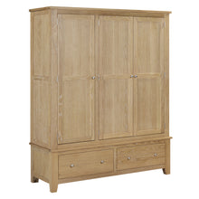 Westbrook Whitewash Oak Triple Wardrobe