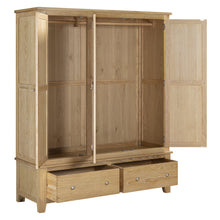 Westbrook Whitewash Oak Triple Wardrobe