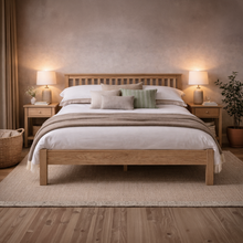 Westbrook Whitewash Oak 4ft 6' Double Bed